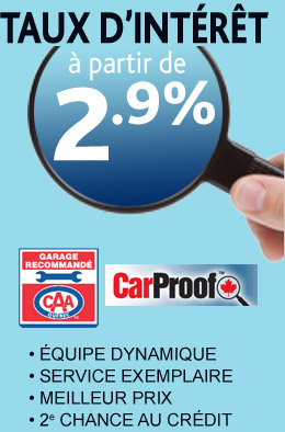 Taux d'intérêt à partir de 2,9% chez Laval Volkswagen Taux d'intérêt